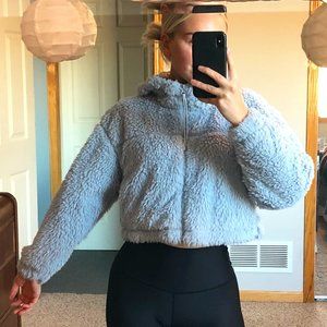 BDG Cropped Teddy Jacket